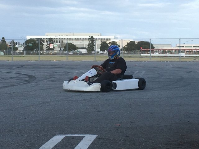 Jonny in go-kart